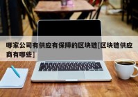 哪家公司有供应有保障的区块链[区块链供应商有哪些]